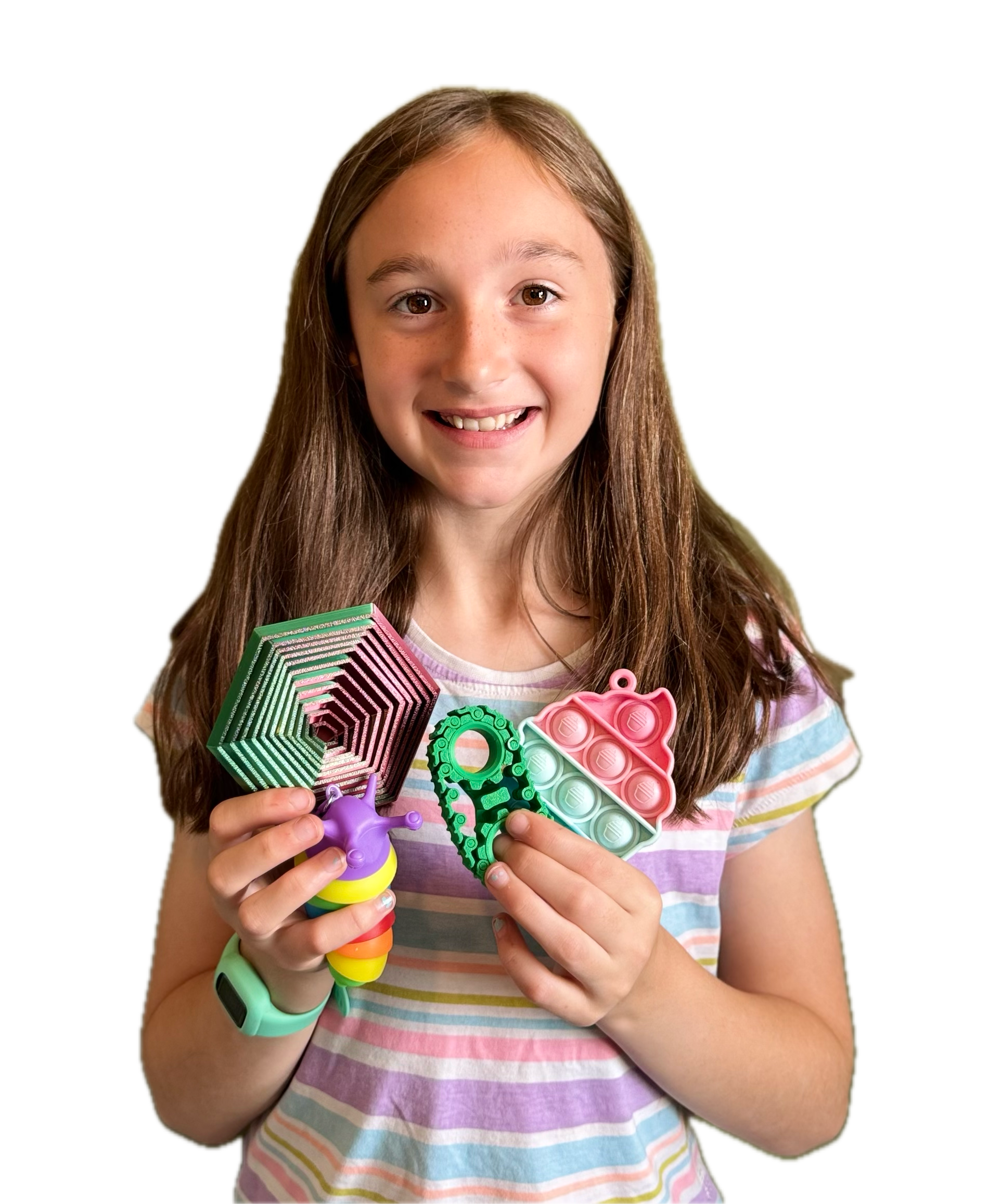 Louise with her creations